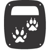 JeepTails Wolf Tracks Tail lamp Light Covers Compatible with Jeep