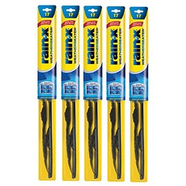 Rain-X RX30217-5PK Weatherbeater Wiper Blade - 17" Windshield Wipers (Pack Of 5), Automotive Replacement Windshield Wiper Blades That Meet Or Exceed OEM Quality And Durability Standards