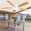 FUMLTP Ceiling fans with Lights, 54Inch RGB Low Profile Ceiling