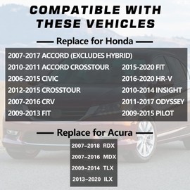 Fuel Tank Cap, Gas Cap For Honda and Acura, Fit for 2007-2017Accord, 2006-2015 Civic, 2007-2016CRV, 2016-2020HRV, 2009-2015Pilot, 2011-2017Odyssey, 2007-2018 RDX Replace#17670-T3W-A01, 17670T3WA01
