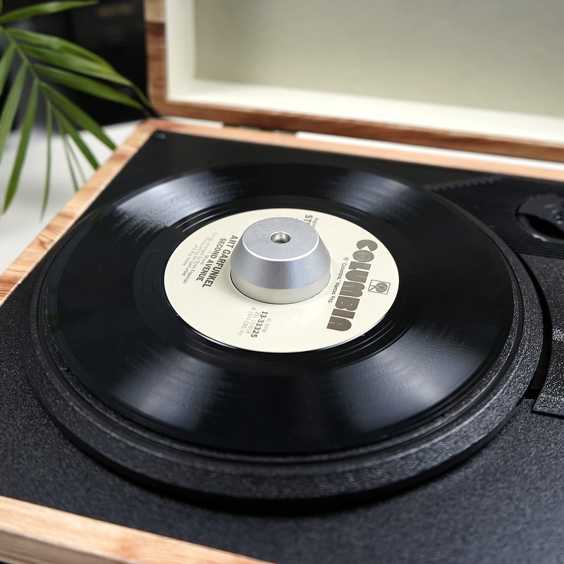 sdroceRyaM 45 RPM Record Adapter Solid Aluminum 7 Inch Vinyl