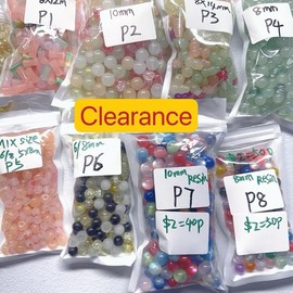 【B003】Daily Clearance Specials glass Beads resin beads acrylic beads not fit pens:_P20 100pcs
