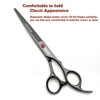 7.0in Titanium Black Professional Pet Grooming Scissors Set,Straight & Thinning