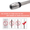 Mesee 12 Inch Extra Long Magnetic Bit Holder, 1/4 Inch