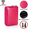 Suweibuke Genuine Leather Credit Card Holder Zipper Wallet RFID Blocking