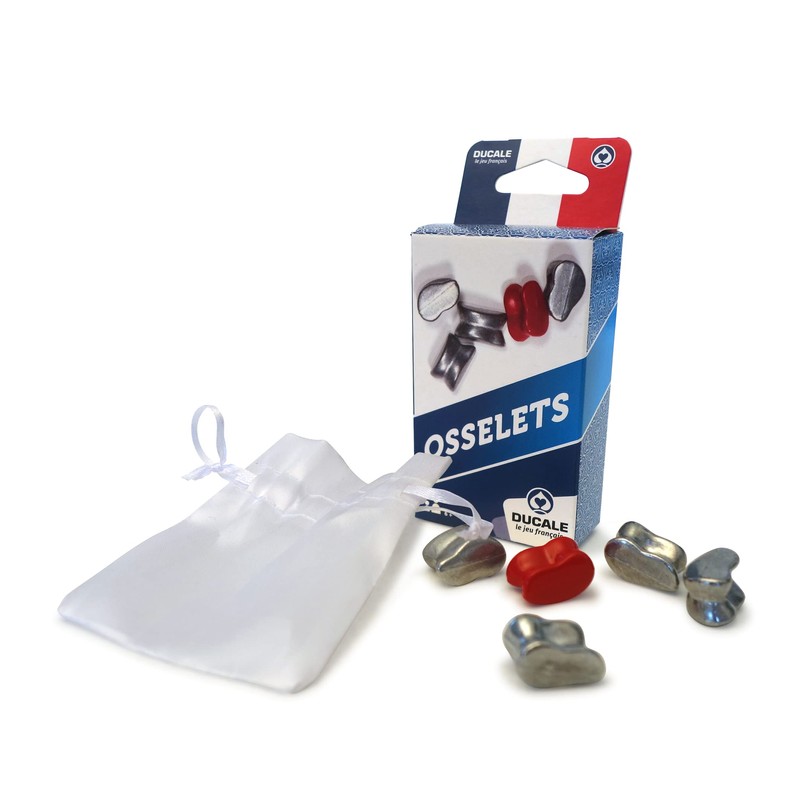 Ducale 130010719 The French Game Bones Metal Travel Game