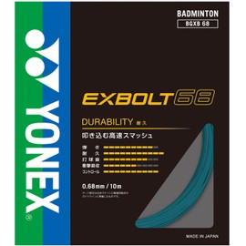 Yonex Badminton String Exbolt 68 BGXB68-161 (Turquoise/FF/Men's, Lady's)