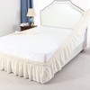 PiccoCasa Elasticated Bed Skirt Ruffled Bed Base Wrap Around Bed