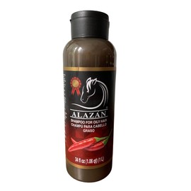 ALAZAN SHAMPOO DE CABALLO PARA USO HUMANO, CON CHILE PARA CABELLO GRASO                                                                               