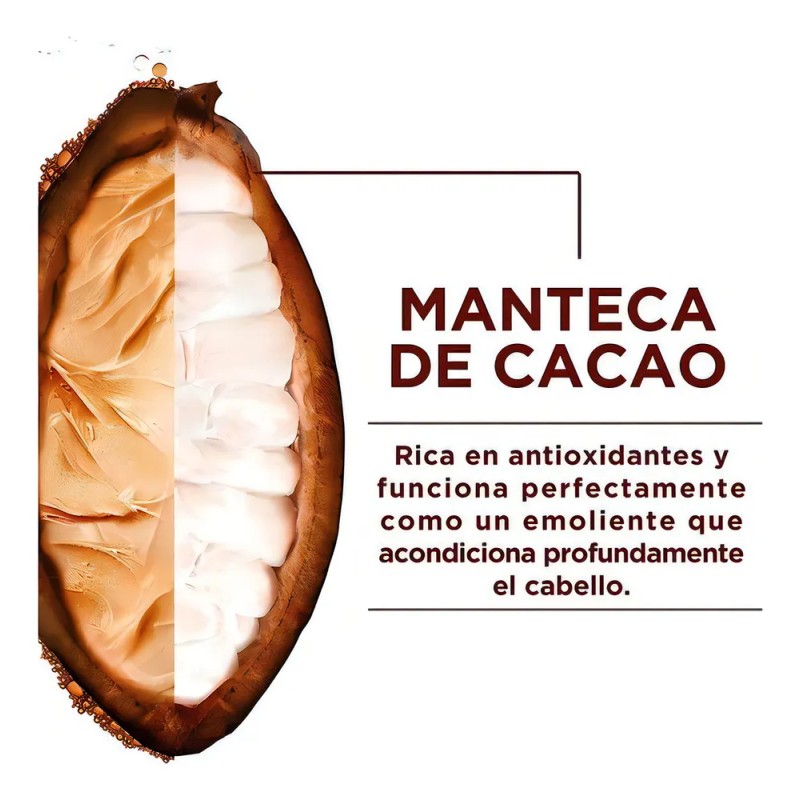 Fructis Hair Food Cacao Crema Para Peinar 300 Ml