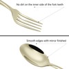Kelenfer Champagne Gold Silverware Set 18/10 Stainless Steel Flatware Set,