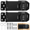 YOUNGSAY Pack of 2 Hasps with Combination Lock, 3-Digit Combination