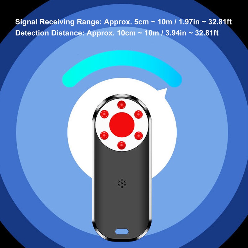 Signal Detector Bug Finder Camera Scanner Rechargeable Detecting Tool for