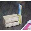 IVEI Wooden Pen Holder with Drawers - Desk Organizer -