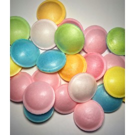 Flying saucers x100 multi coloured filled with serbert