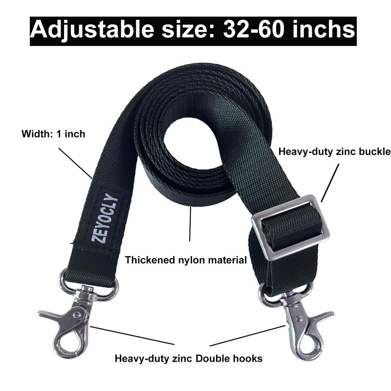 Adjustable Bimini Boat Top Straps,Two Hooks Marine Awning Webbing Straps,with