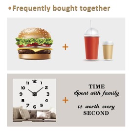 VANGOLD Large 3D DIY Wall Clock Roman Numerals Clock Frameless Mirror Surface Wall Sticker Home Decor for Living Room Bedroom