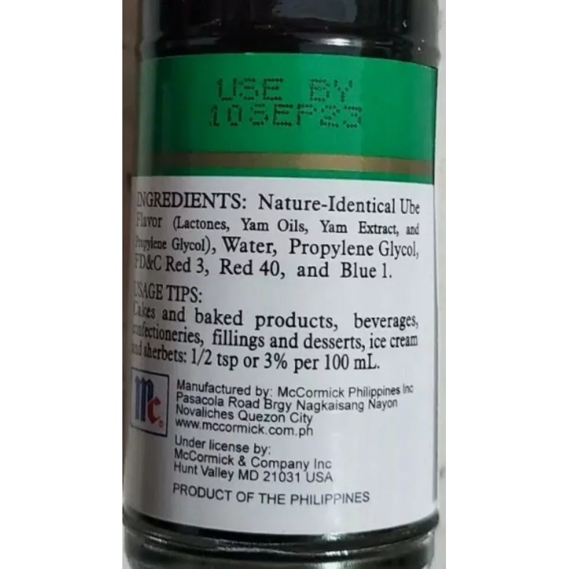McCormick UBE Extract Flavor 4 bottes 20ml