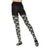 MeMoi Triangular Cotton Blend Sweater Tights Dark Gray Heather Medium/Large