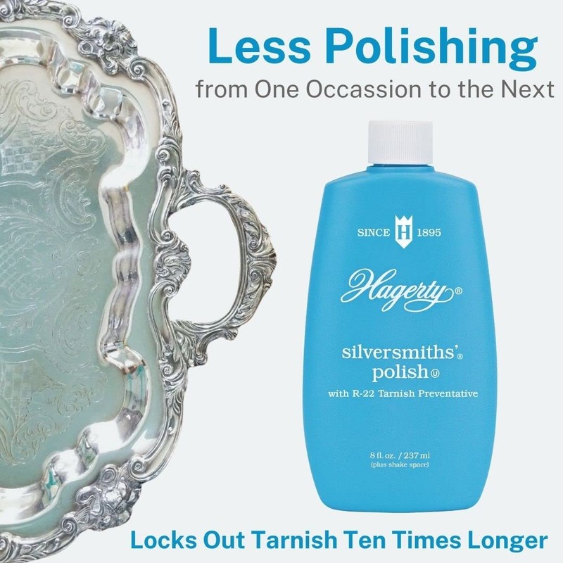 Hagerty Silversmiths' Polish, Professional Silver Cleaner and Tarnish Remover for