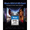Biwin SD210 SD Card 512GB, SDXC V30 4K UHD Class