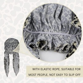 Scott Edward Turbantes elásticos de 3/6 Piezas para Mujer Africano Nudos diseño de impresión pañuelo para la Cabeza en la Playa turbante suave plisado para la cabeza