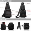 LIMHOO Tactical Sling Bag Backpack Shoulder Bag no USA Flag