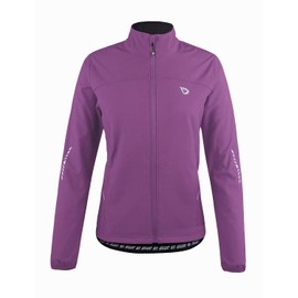 BALEAF Women's Cycling Jacket Windproof Thermal Winter Running Cold Weather Gear Waterproof Softshell Warm Rose Red Size M