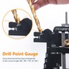 POWERTEC Universal 5-in-1 Step Depth Gauge for Measuring Chisel Angles,
