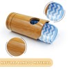 BingegePet Rat Cage Accessories, Bamboo Tube Hide with Soft Towel
