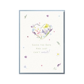 Saved The Date And Just Can't Wait. Lovely RSVP, Wedding Invitation Acceptance Card