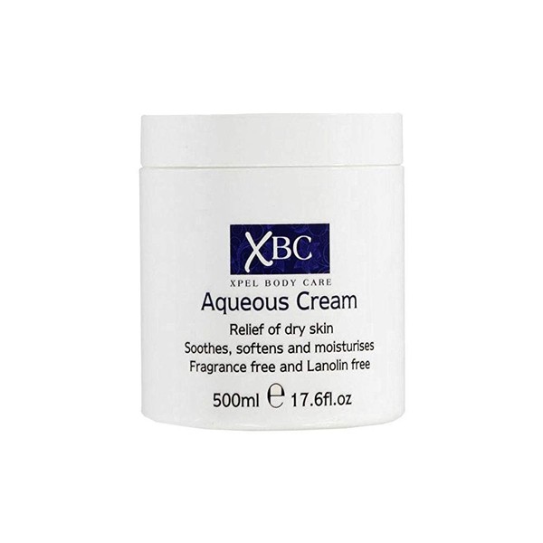 XBC Aqueous Cream Emollient 500ml Large Tub Relief for Dry Skin