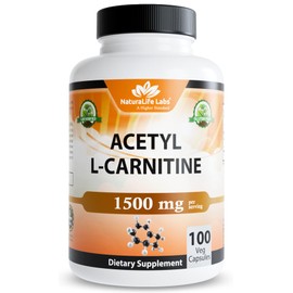 Acetyl L-carnitina 1.500 mg 100 cápsulas vegetales                                                                                                    