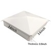 4 Packs 3.5inch Vinyl Pyramid Style Fence Post Cap/Vinyl Post