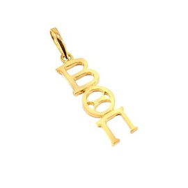 The Collegiate Standard Beta Theta Pi Solid 14k Gold Lavaliere (20" Chain)