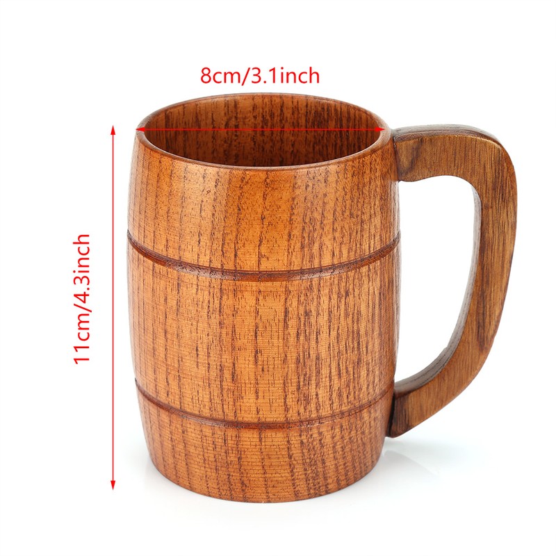 Classical Natural Solid Wood Cup Water Teacup Gift Collection Beer