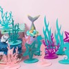 24Pcs Mermaid Party Decoration DIY Felt Table Centerpiece Under The