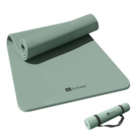 KEEP Tapete de yoga, 32 pulgadas, extra ancho, para hombres y mujeres, 0.276 in de grosor, doble cara, antideslizante, ecolgico, tapete de yoga para  