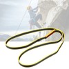 Outdoor Climbing Load Bearing Flat Belt Strap Safety Mountaineering Rope(120*1.6cm)