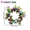 Hanwin Easter Wreath Plastic, Easter Wreath Front Door 30 cm,