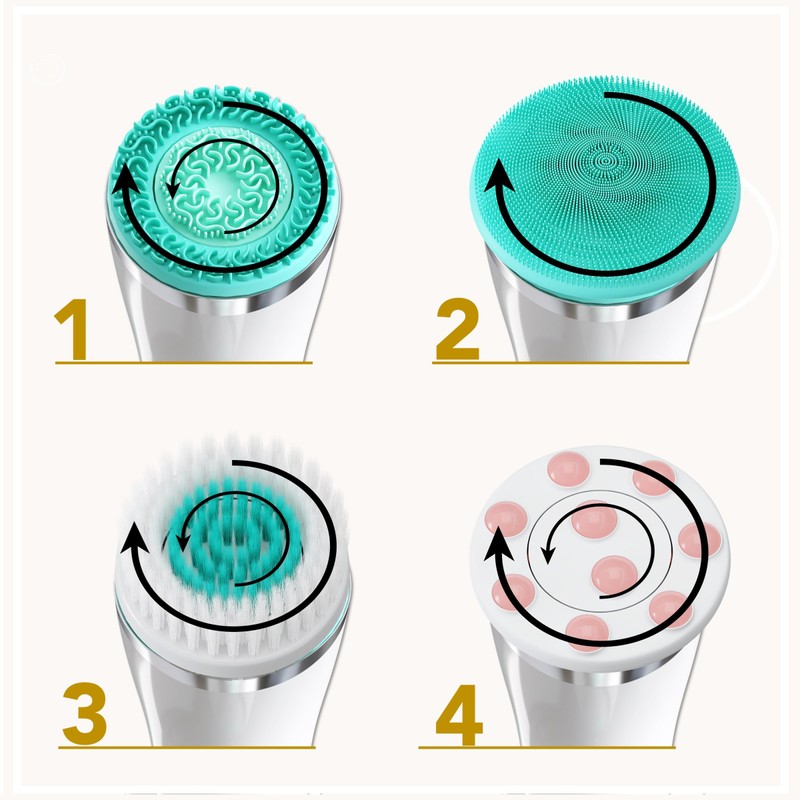 Lumineo Replacement Brush Heads, Replacement Heads for All Lumineo Cleaning