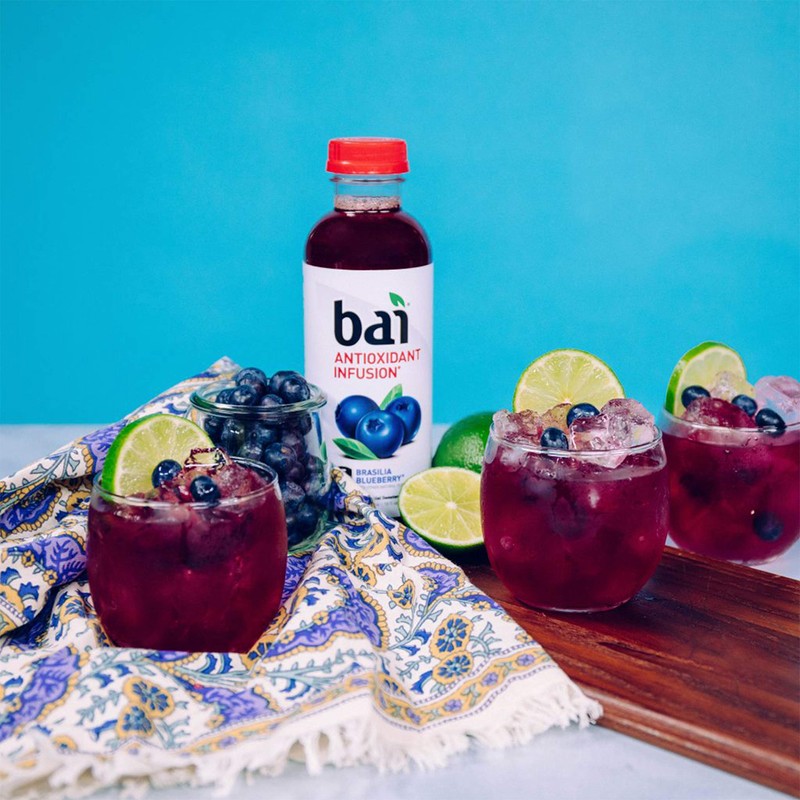 Bai Flavored Water, Brasilia Blueberry, Antioxidant Infused Drinks, 18 Fluid
