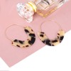 CEALXHENY Acrylic Earrings Tortoise Hoop Earrings Statement Wire Resin Earrings
