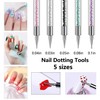 MAGIC ARMOR 5pcs Nail Art Liner Brushes - Double Ended