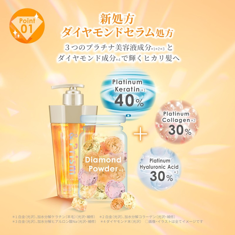 Prism Diamond Shine Shampoo & Treatment [And Prism] Each 320mL