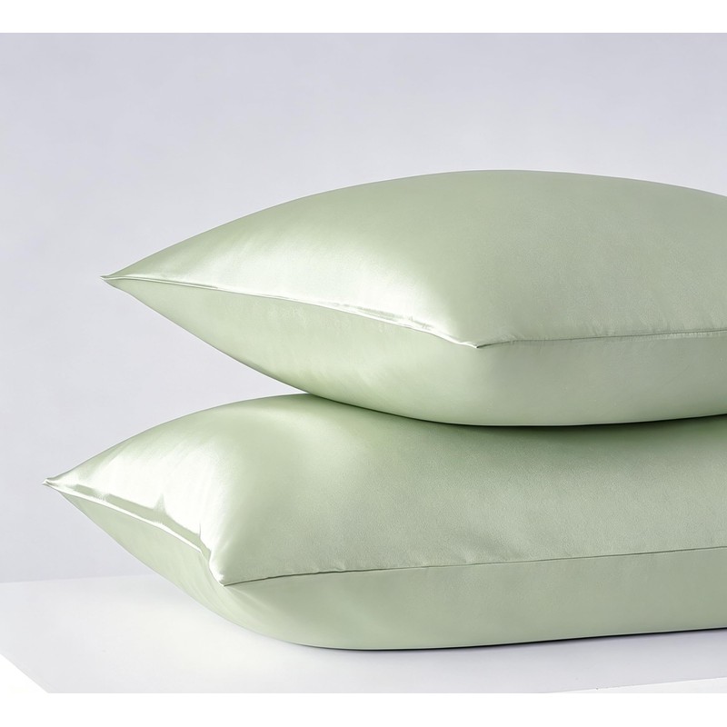 2 Pack Satin Silk Pillow Case Soft Pure Mulberry pillow
