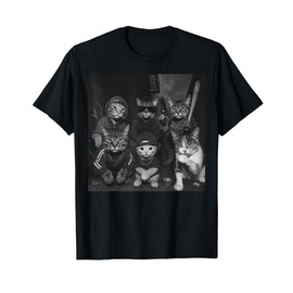 Gangster Cats Vintage Funny Kitty Gang Meme T-Shirt