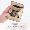 PHLOX Genuine Leather Men's Button Closure Box Type Coin Purse,