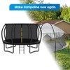MSSVIGING 14Ft 8 Trampoline Curved Poles Replacement with Enclosure Net,