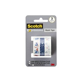 6 Scotch Holiday Designs Washi Tape Set - Decorating Craft (Limited Collection)